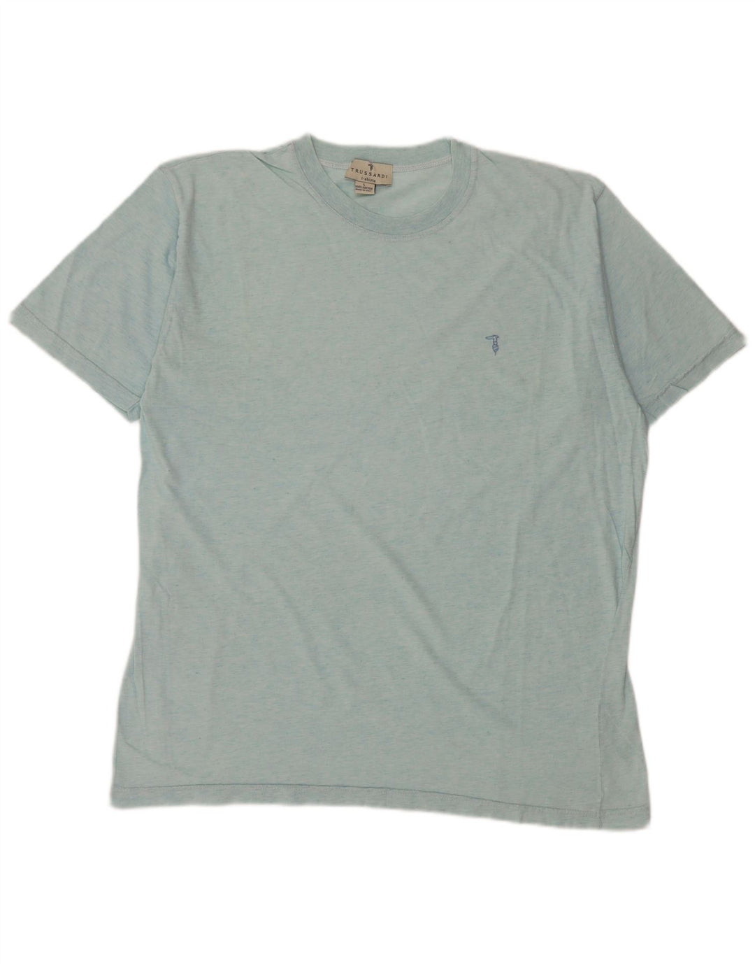 T-shirt Uomo Trussardi Top Large Blu in Cotone