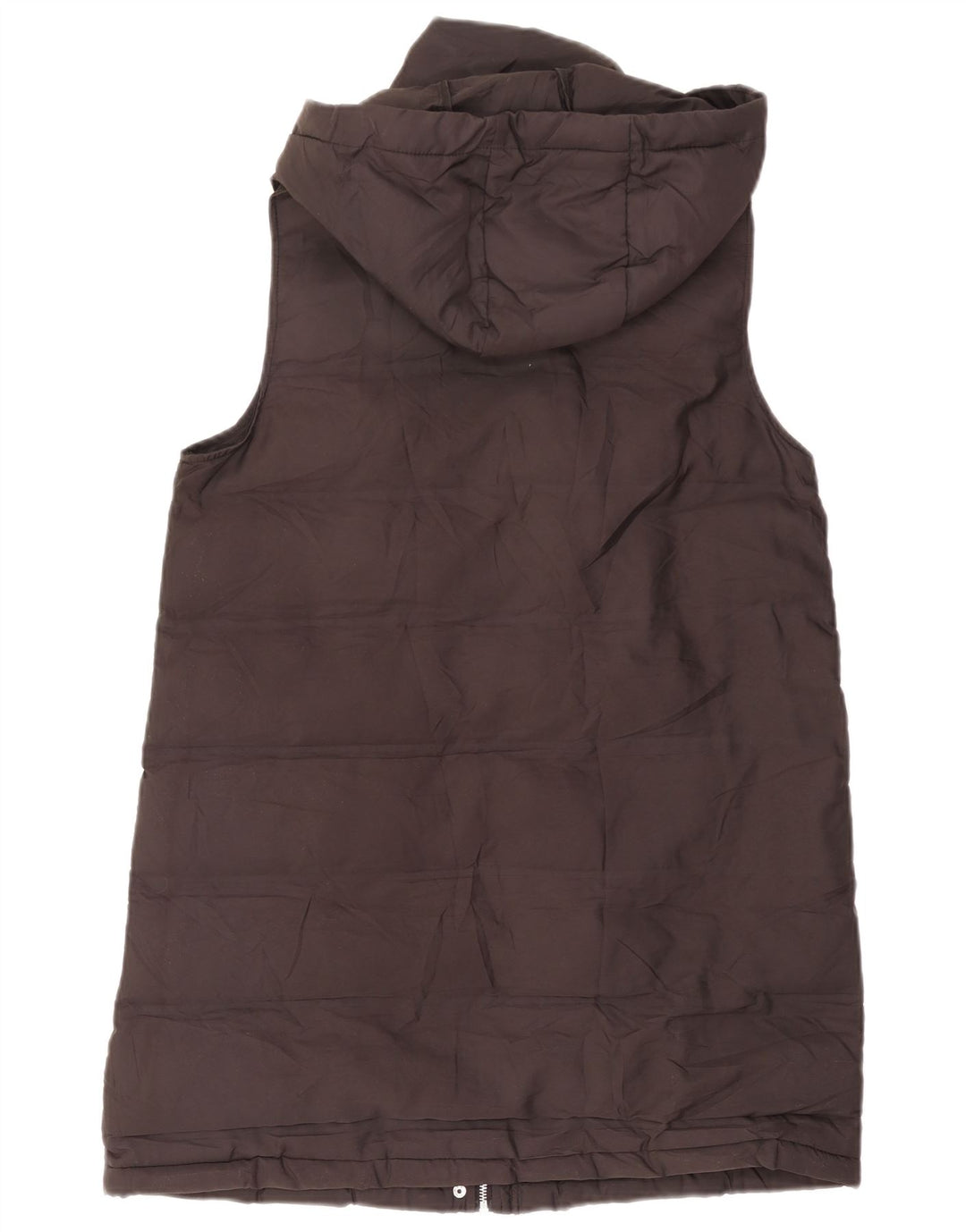 Gilet imbottito con cappuccio da donna Zara UK 14 medio nero