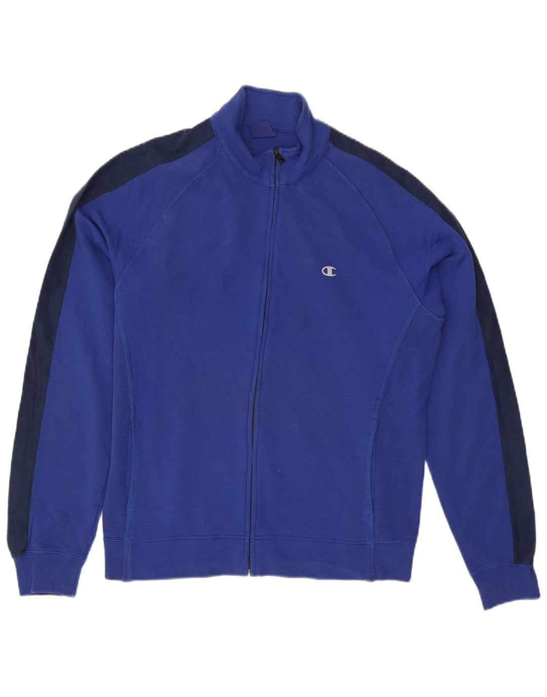 Giacca da tuta da uomo Champion, taglia grande, in cotone color block blu