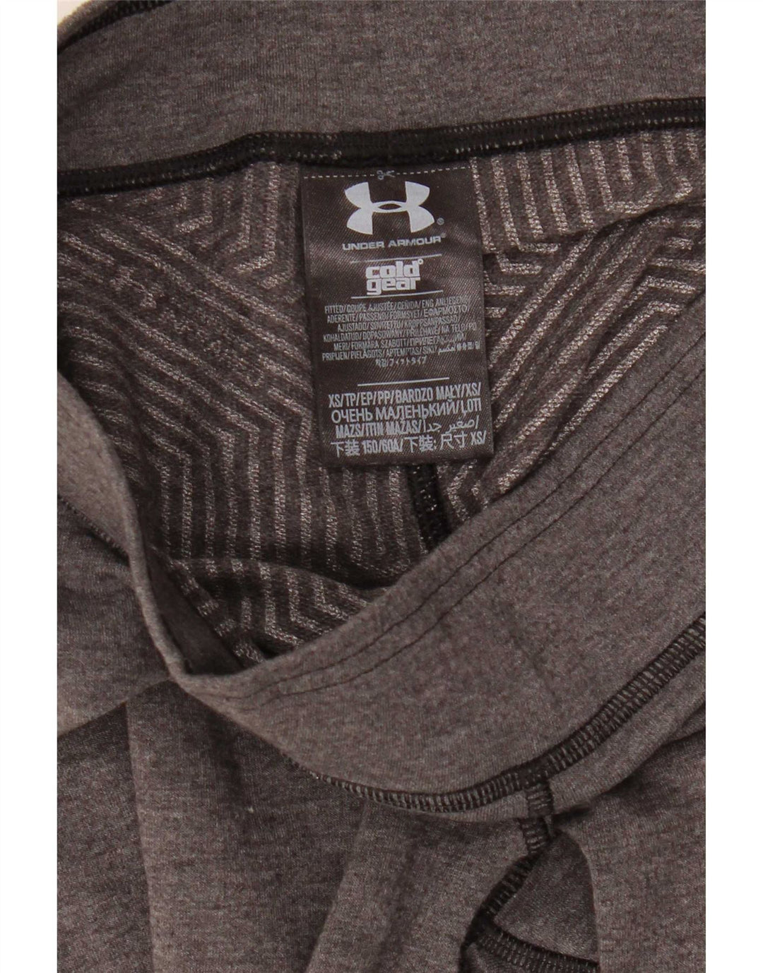 Leggings Under Armour da donna Cold Gear UK 6 XS poliestere grigio