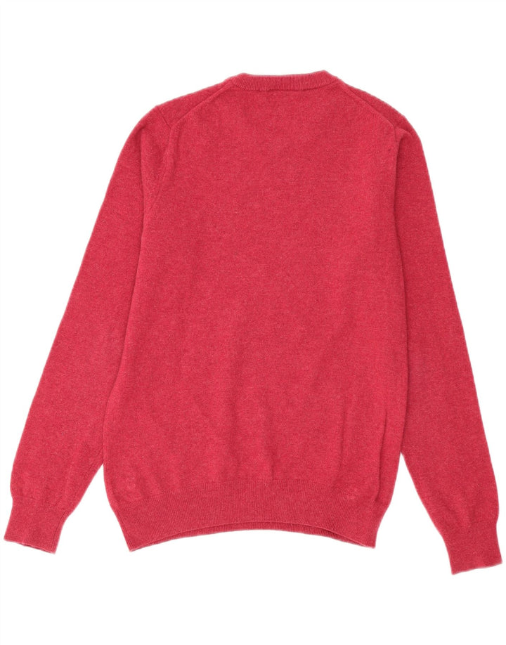 Maglione maglione girocollo da uomo Lacoste taglia 3 piccolo in lana vergine rosa