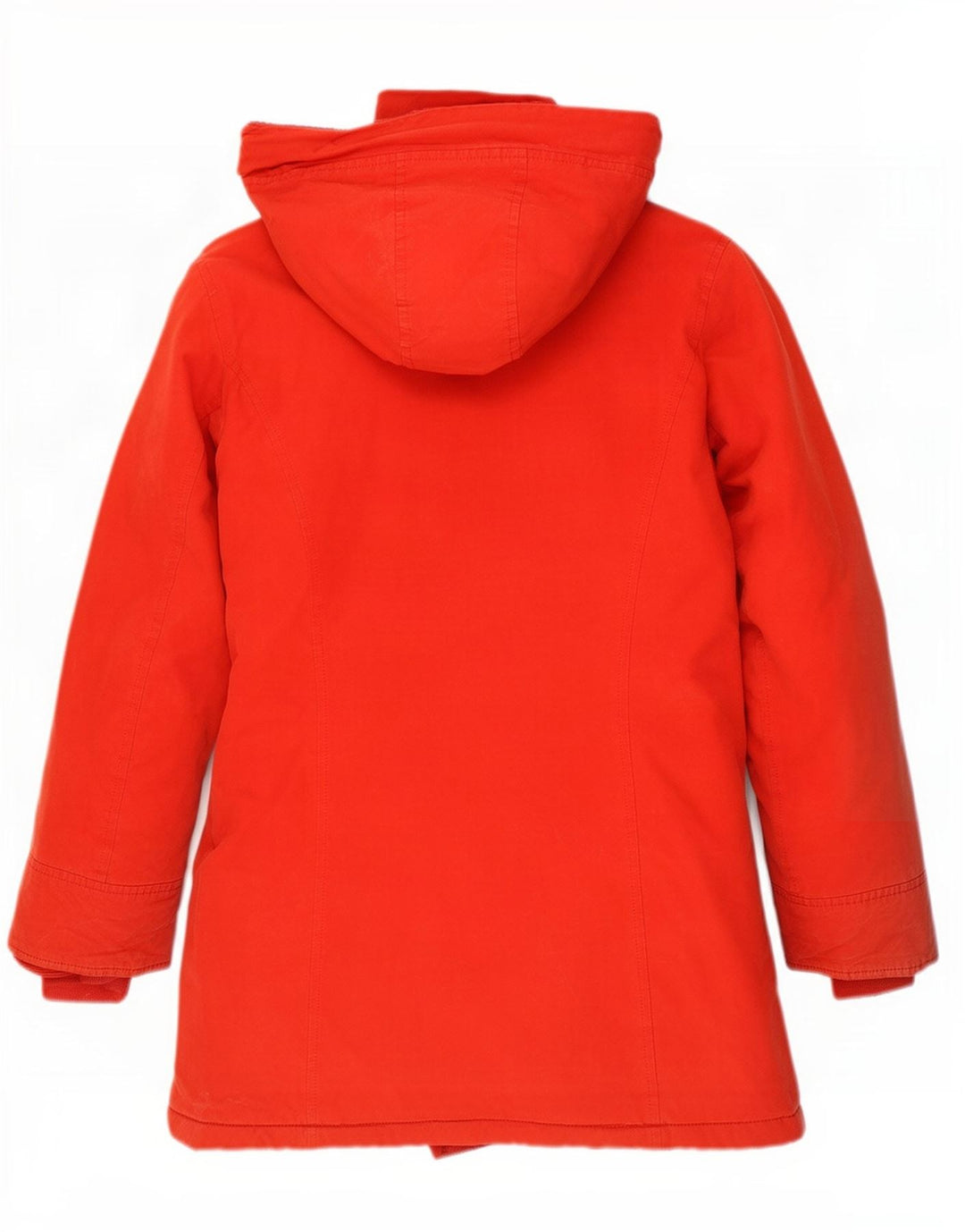 Giacca imbottita con cappuccio da donna Woolrich UK 14 cotone rosso medio