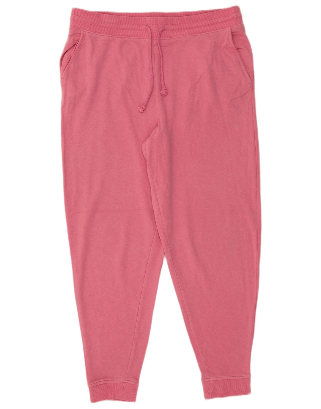 MARKS & SPENCER Pantaloni da tuta da donna Joggers UK 16 Large Rosa Cotone