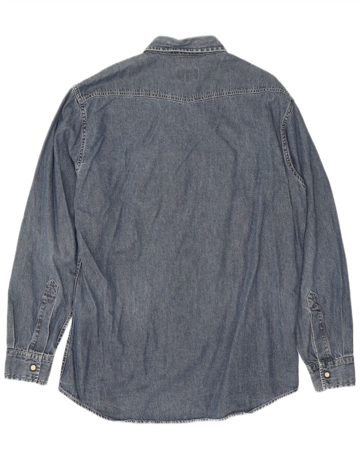 Camicia di jeans da uomo Brooksfield XL in cotone blu