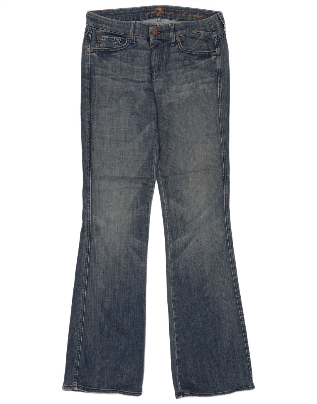Jeans svasati da donna 7 For All Mankind W32 L34 cotone blu