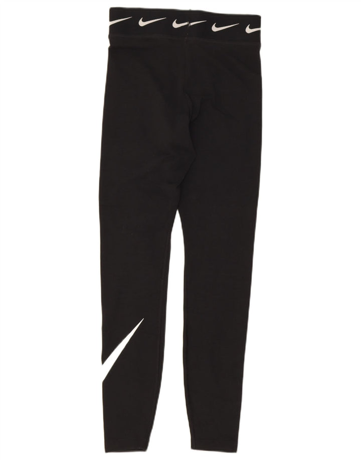 Leggings grafici da donna Nike UK 8 piccoli in cotone nero