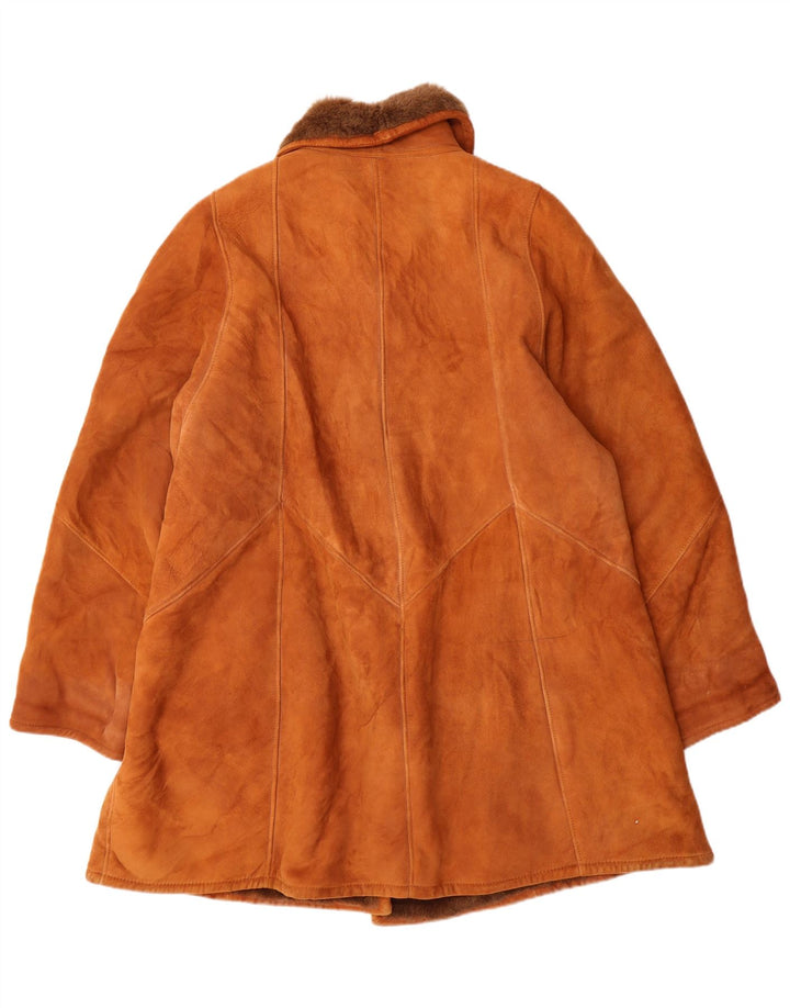 Cappotto in shearling vintage da donna IT 44 Shearling classico beige medio
