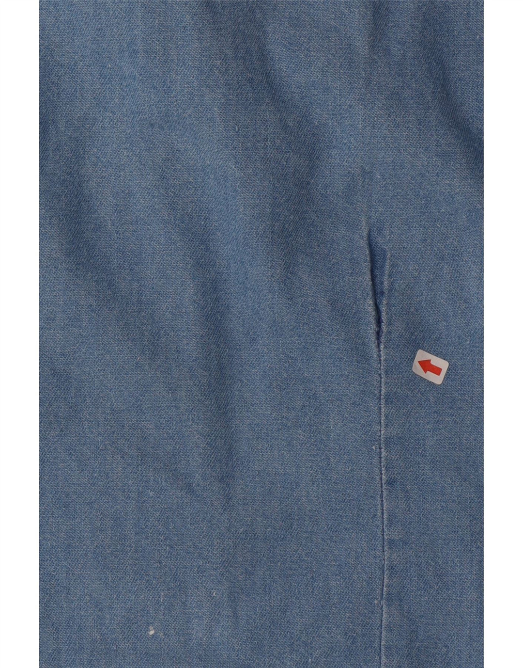 Camicia di jeans vintage da donna UK 14 grande blu