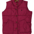 JOULES Girls Padded Gilet 7-8 Years Burgundy Polyester