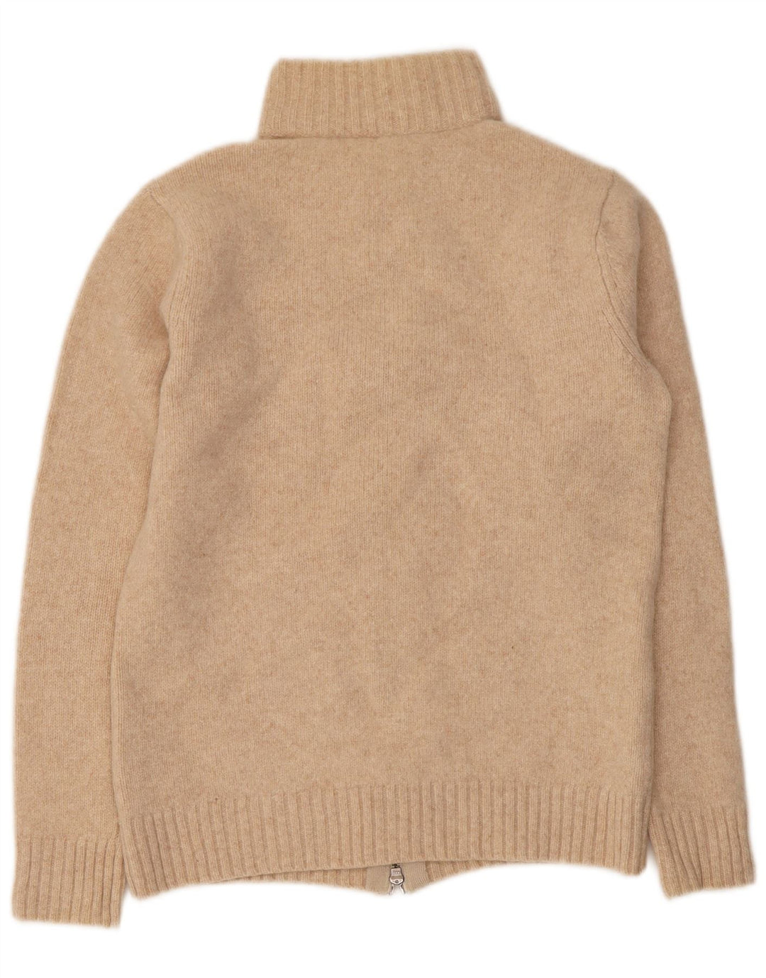 Maglione cardigan da donna Armani UK 12 Lana vergine beige medio