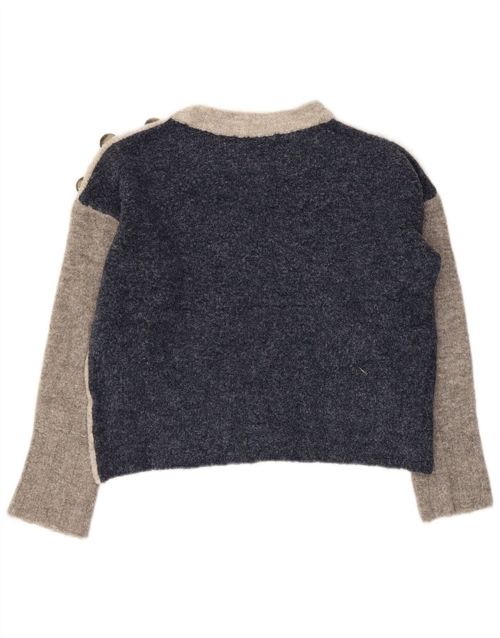 Maglione maglione girocollo da donna Marks & Spencer UK 14 Grigio medio