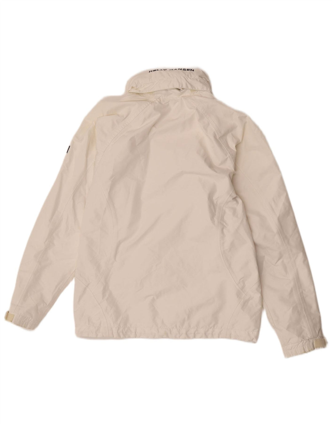 Giacca a vento con cappuccio da donna Helly Hansen UK 10 Small Poliestere bianco
