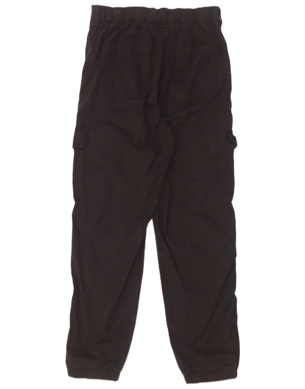 Pantaloni cargo da jogging da donna Marks & Spencer UK 10 piccoli W28 L30 neri