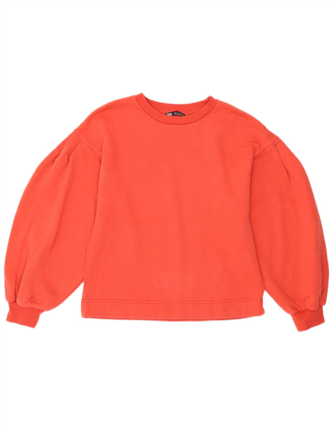 Felpa Zara da donna, vestibilità comoda, taglia UK 8, piccola, arancione