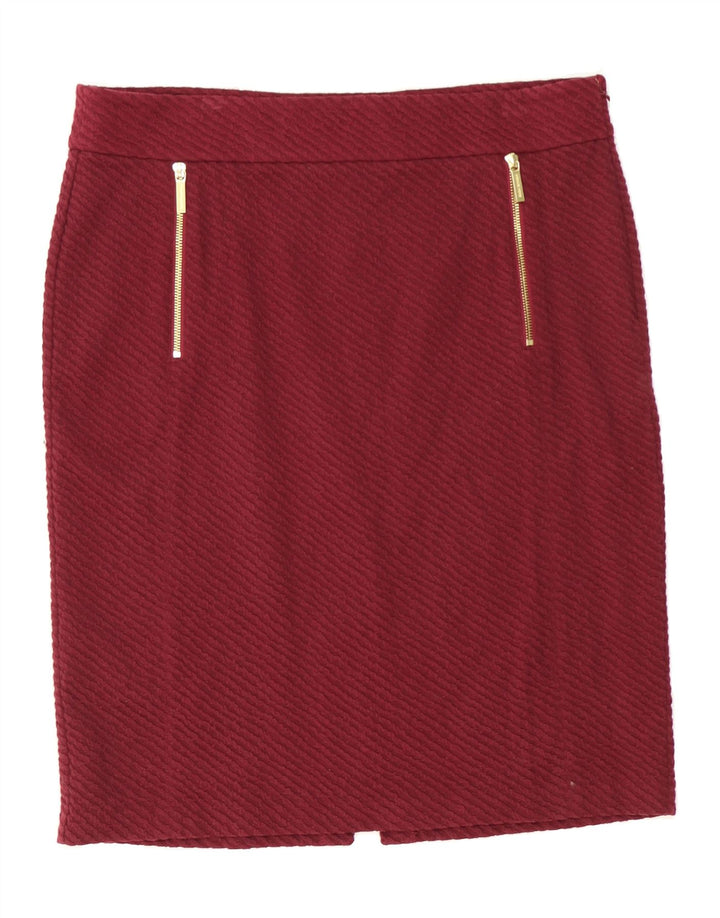 MICHAEL KORS Womens Pencil Skirt  XL W36 Red Cotton Vintage Michael Kors and Second-Hand Michael Kors from Messina Hembry 