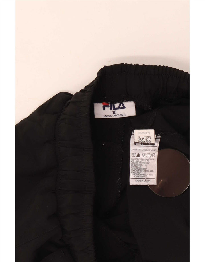 Pantaloncini sportivi da donna Fila UK 10 piccoli poliestere nero