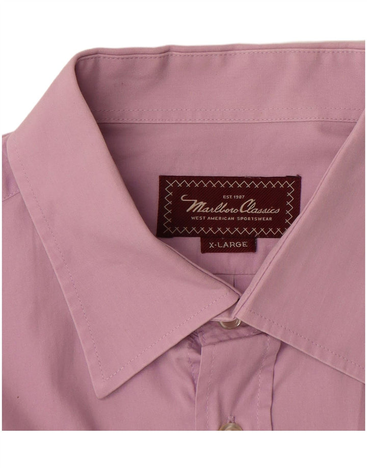 Camicia da uomo MARLBORO CLASSICS XL Viola
