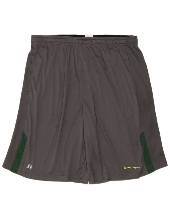 Pantaloncini sportivi da uomo RUSSELL ATHLETIC 2XL Poliestere color block grigio