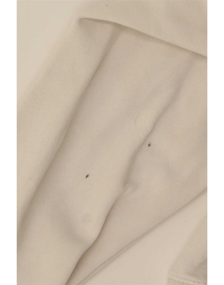 Felpa grafica Nike da uomo, maglione, cotone bianco medio