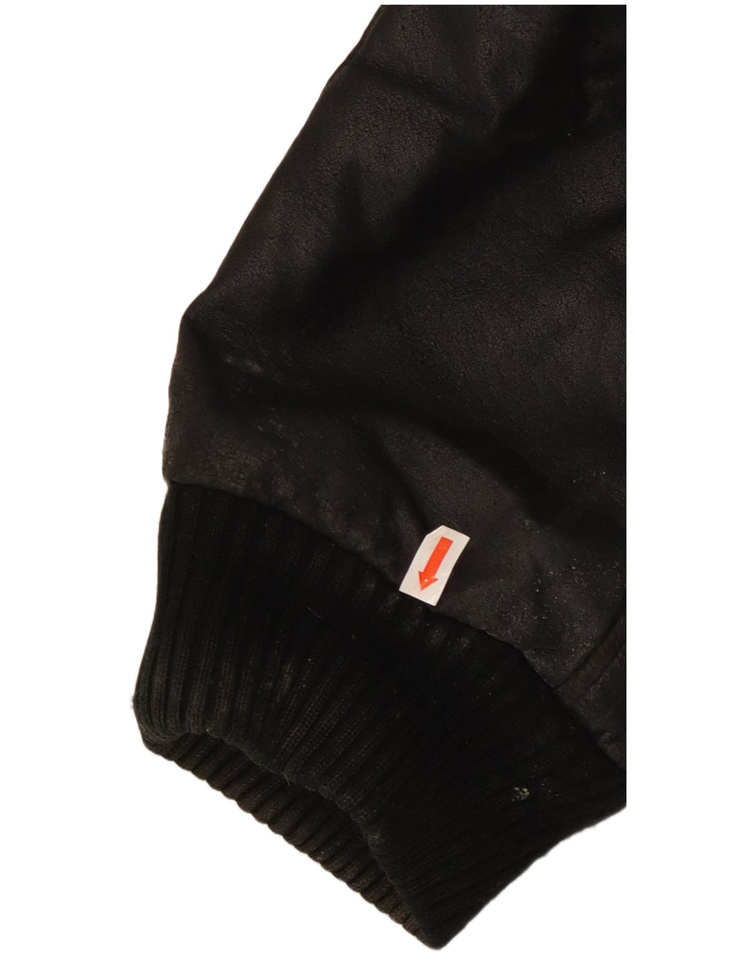 Giacca in pelle vintage da uomo IT 56 3XL Pelle nera