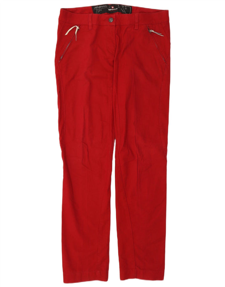 Pantaloni chino dritti da donna MURPHY & NYE W30 L32 cotone rosso