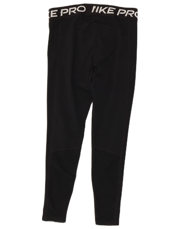 Leggings grafici Nike Dri Fit da donna UK 14 grandi neri