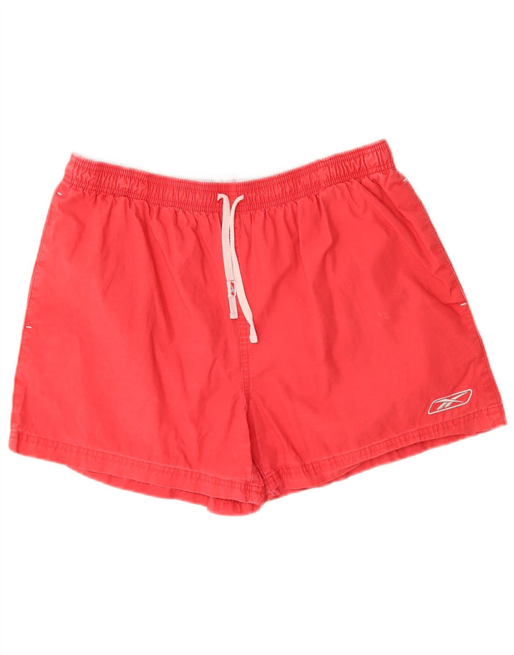 Pantaloncini sportivi Reebok da uomo piccoli in cotone rosso