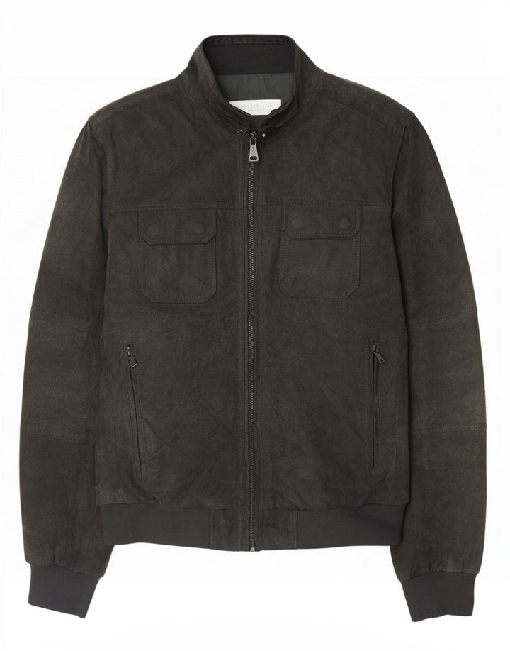 Bomber Uomo In Pelle Scamosciata Conbipel IT 54 XL Verde