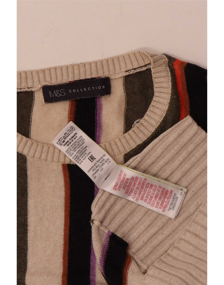 Maglione maglione girocollo da donna Marks & Spencer UK 14 medio multicolore
