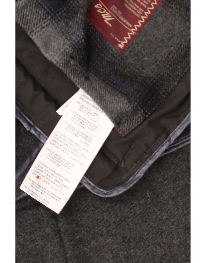 Cappotto da marinaio da uomo Marlboro Classics EU 56 3XL Lana grigia