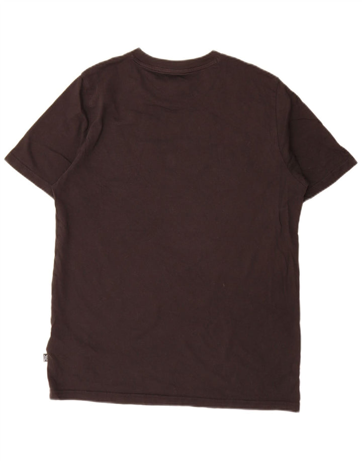 T-shirt grafica da uomo Puma Top in cotone nero medio
