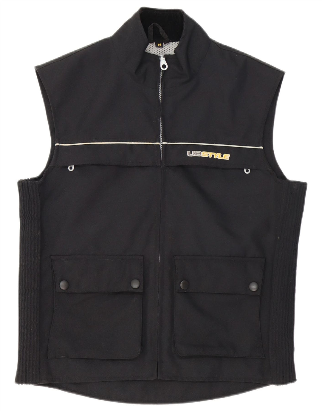 Gilet utility da uomo vintage UK 38 medio nero