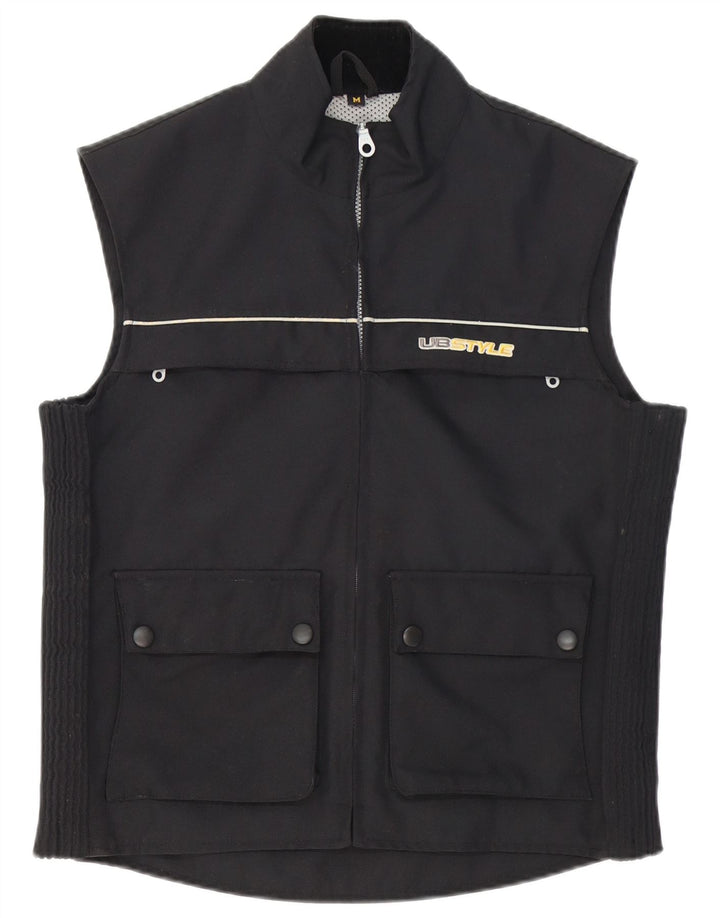 Gilet utility da uomo vintage UK 38 medio nero