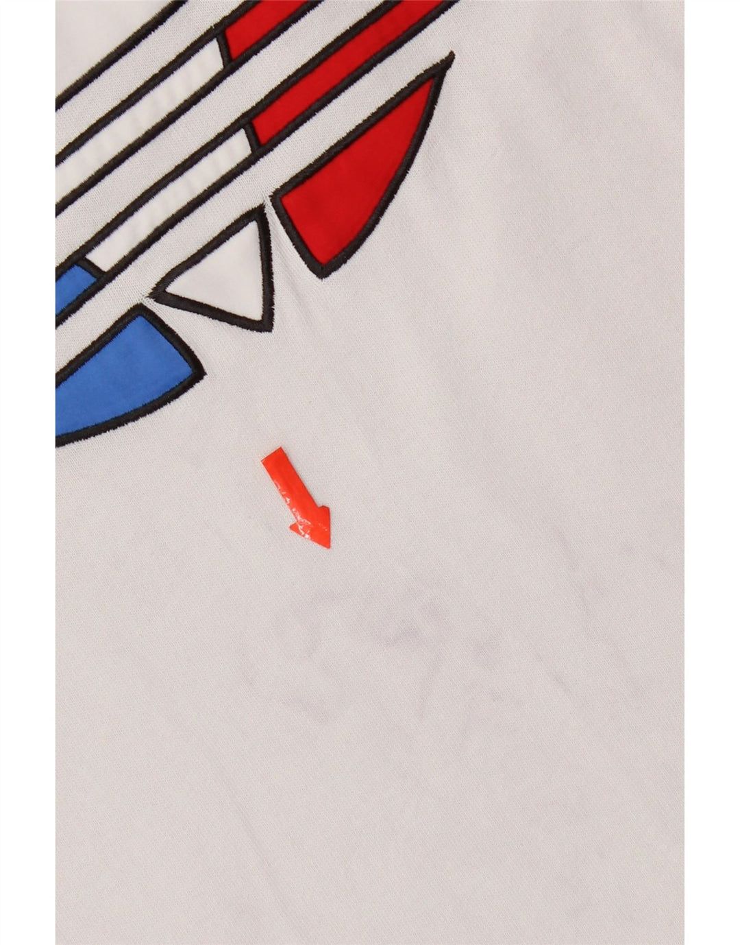 T-shirt grafica da uomo Adidas Top in cotone bianco medio