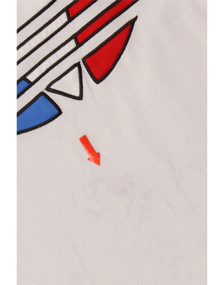 T-shirt grafica da uomo Adidas Top in cotone bianco medio