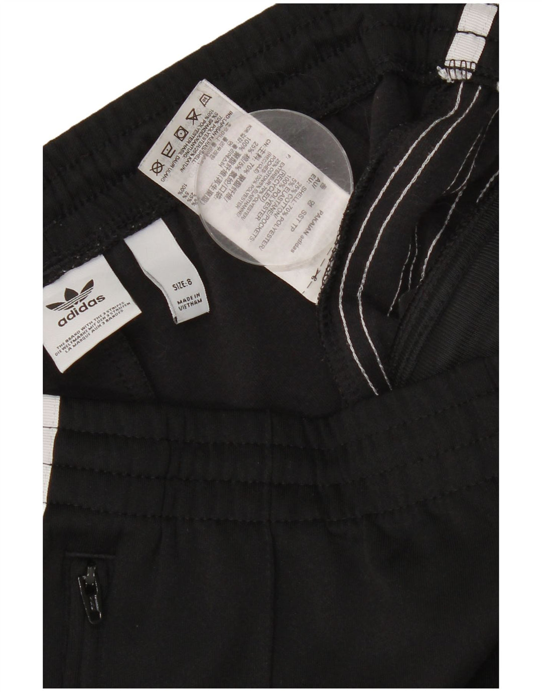Pantaloni da tuta da donna ADIDAS UK 8 Small Poliestere nero