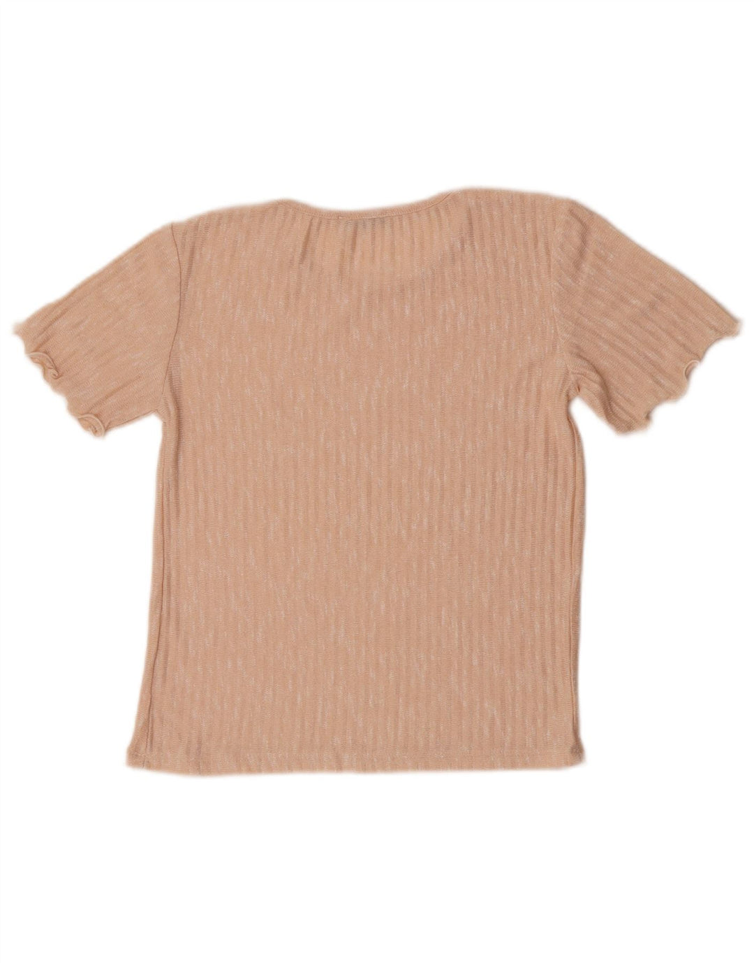 T-shirt corta da donna Zara UK 12 rosa medio chiazzato