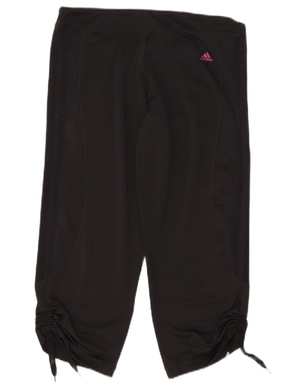 Pantaloni da tuta Adidas Climalite Capri da donna UK 16 Large neri