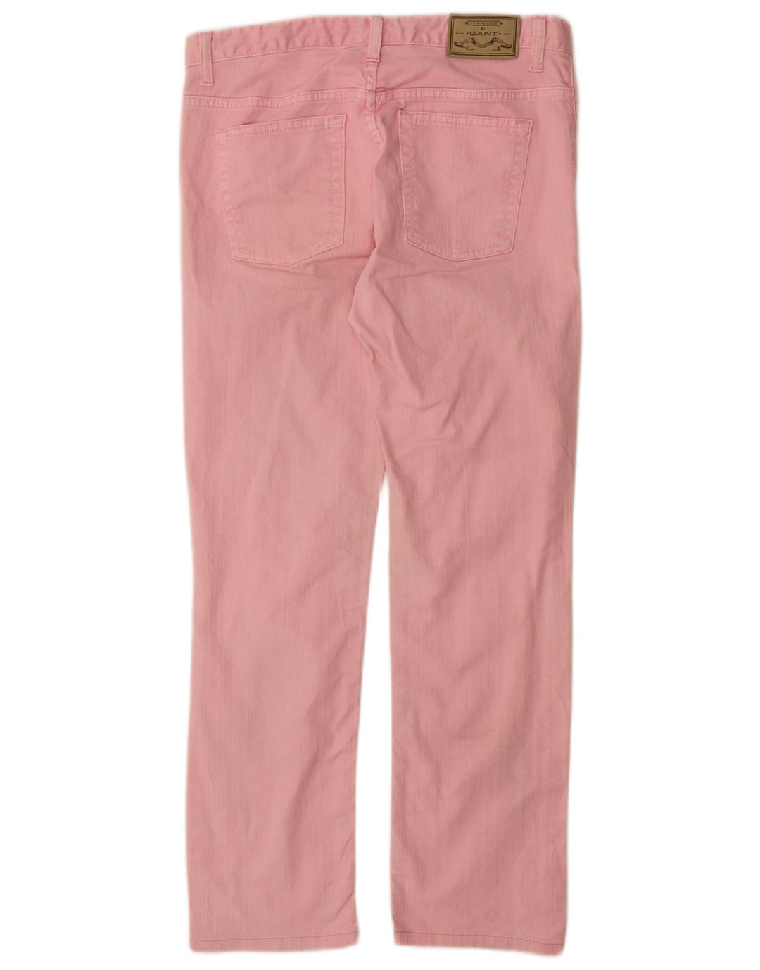 Pantaloni casual dritti vestibilità regolare da donna GANT Dawn W29 L32 cotone rosa