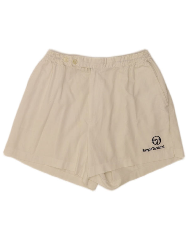 Pantaloncini sportivi regolari da donna Sergio Tacchini W28 Small White Sports