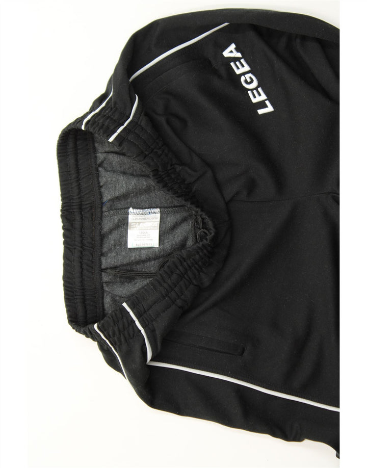 LEGEA Mens Graphic Tracksuit Trousers Joggers Large  Black Polyester Vintage Legea and Second-Hand Legea from Messina Hembry 