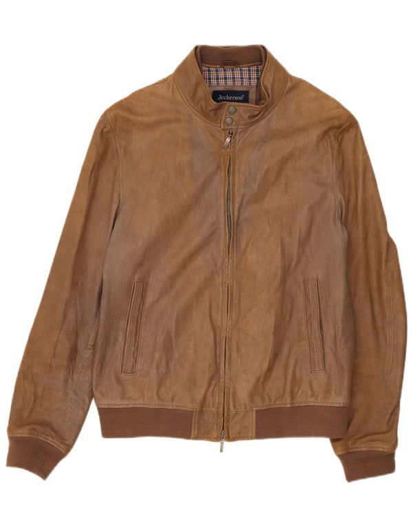 Giacca in pelle da uomo Jeckerson UK 42 XL Marrone
