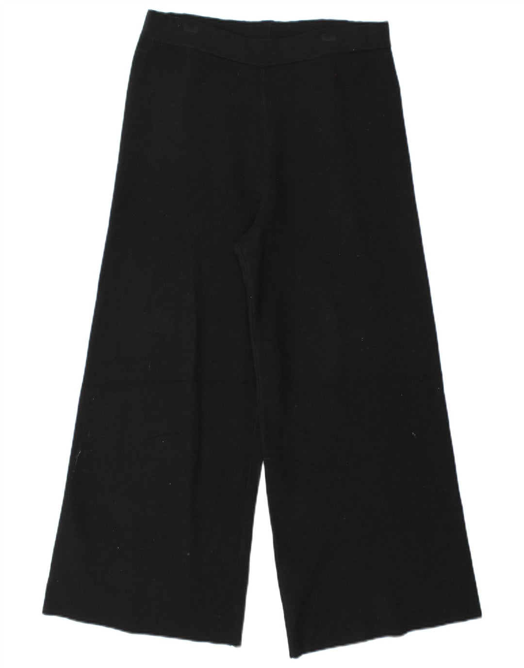 Pantaloni corti da donna a gamba larga Massimo Dutti piccoli W28 L25 neri