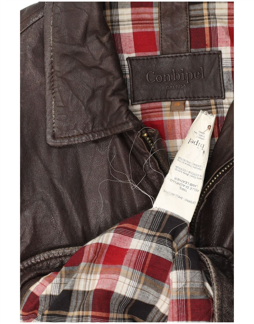 Giacca in Pelle Uomo CONBIPEL IT 46 Piccola Pelle Marrone