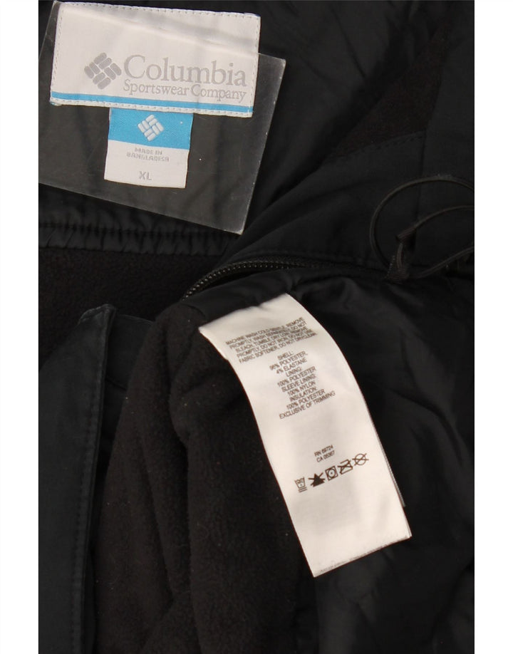 Giacca a vento con cappuccio da uomo COLUMBIA UK 42 XL Poliestere grigio