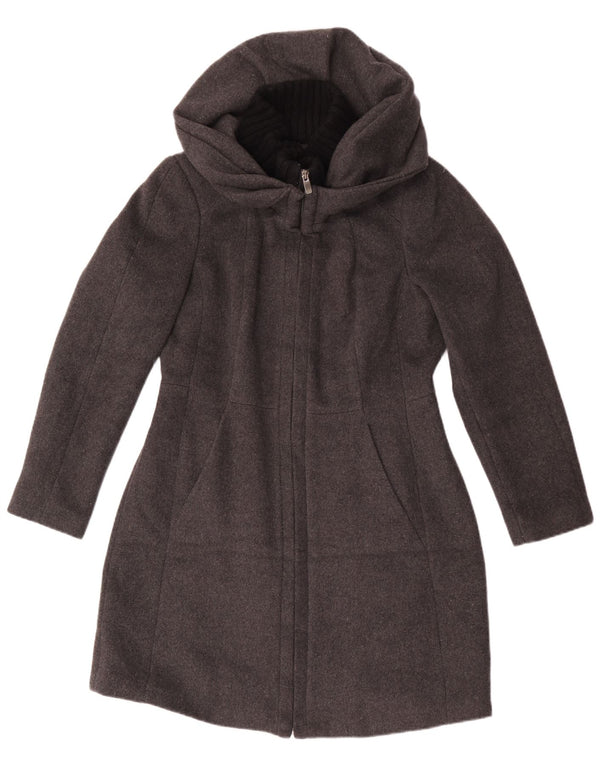 Cappotto con cappuccio da donna Zara UK 18 XL Grigio