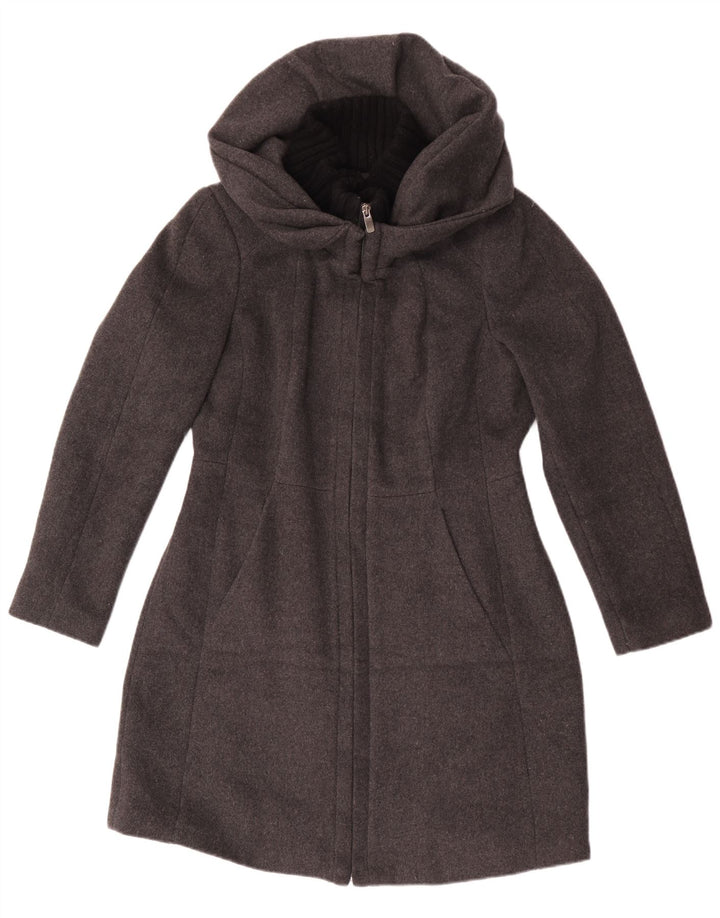 Cappotto con cappuccio da donna Zara UK 18 XL Grigio