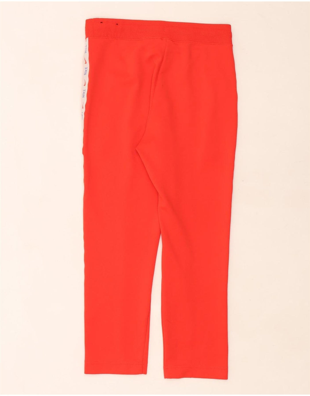 Pantaloni da tuta con grafica Nike da donna UK 10 Small Red Colourblock