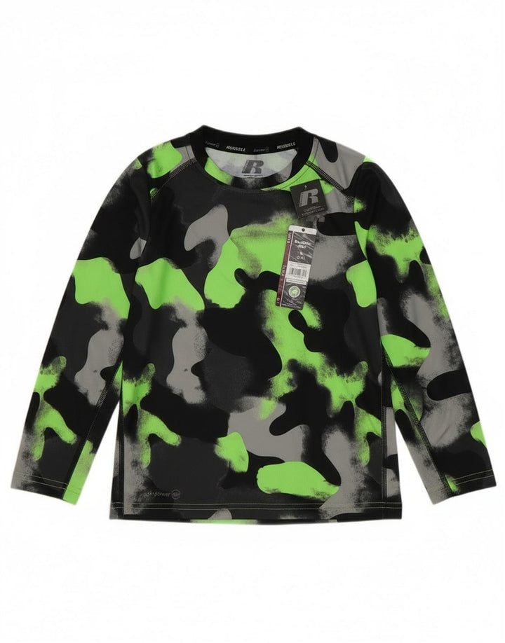 Maglia a maniche lunghe Dri-Power da ragazzo Russell Athletic 6-7 anni piccola nera