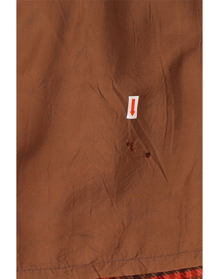 VALENTINO Gonna da donna a trapezio Miss V W30 rossa media in lana pied de poule